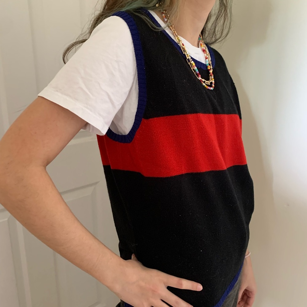 Vintage Colour Block Vest